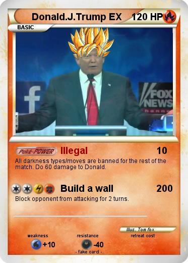 Pokemon Donald.J.Trump EX