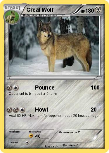 Pokemon Great Wolf