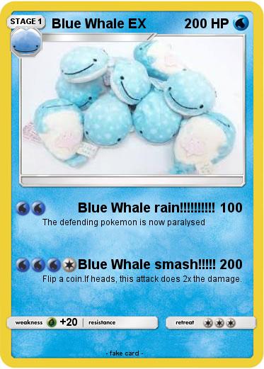 Pokemon Blue Whale EX