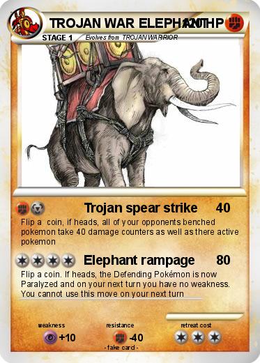 Pokemon TROJAN WAR ELEPHANT