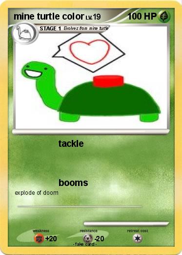 Pokemon mine turtle color