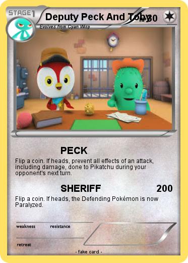 Pokemon Deputy Peck And Toby