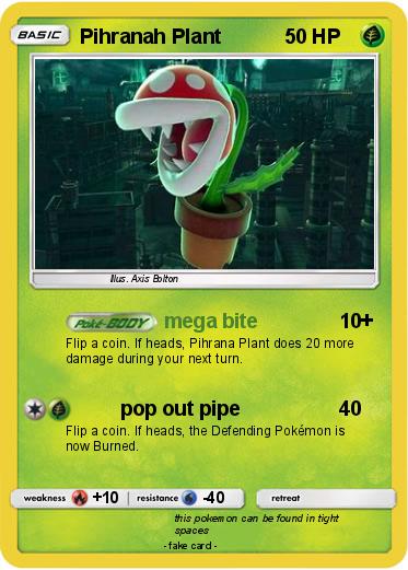 Pokemon Pihranah Plant