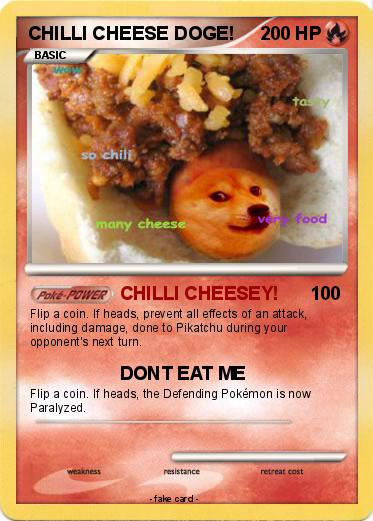 Pokemon CHILLI CHEESE DOGE!
