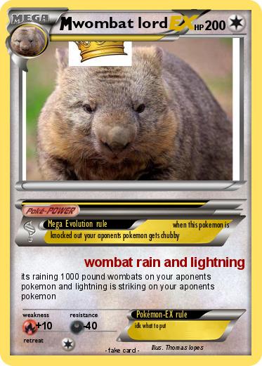 Pokemon wombat lord