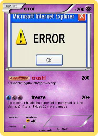 Pokemon error