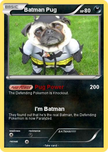 Pokemon Batman Pug