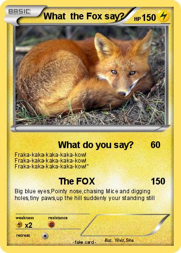 Pokemon What  the Fox say?
