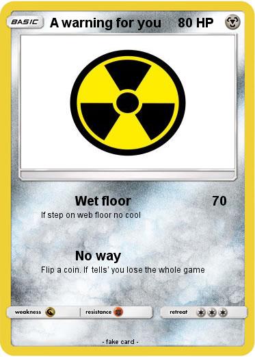 Pokemon A warning for you