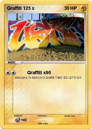 Pokemon Graffiti 125 x