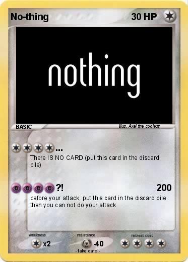 Pokemon No-thing