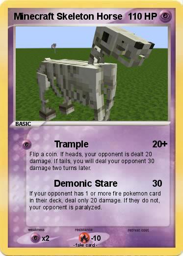 Pokemon Minecraft Skeleton Horse