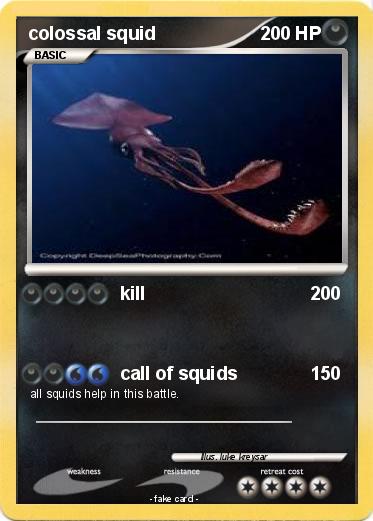 Pokemon colossal squid