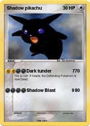 Pokemon Shadow pikachu