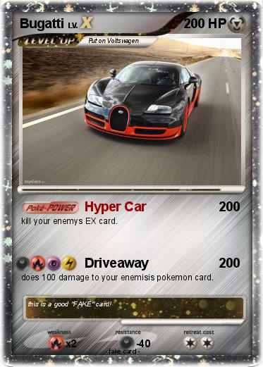 Pokemon Bugatti