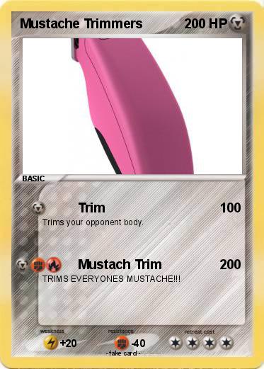 Pokemon Mustache Trimmers