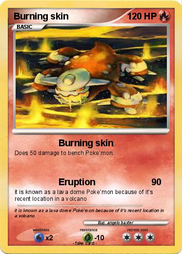Pokemon Burning skin
