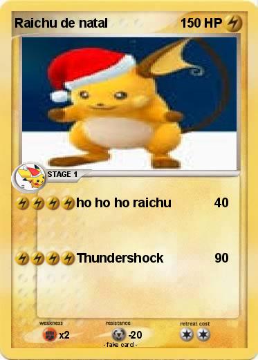 Pokemon Raichu de natal