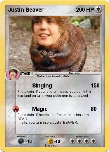 Pokemon Justin Beaver