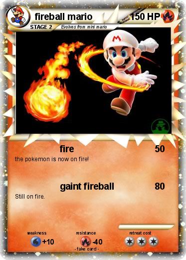 Pokemon fireball mario