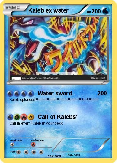 Pokemon Kaleb ex water