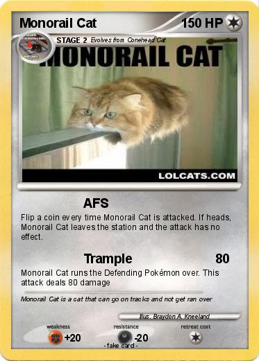 Pokemon Monorail Cat