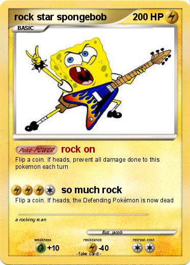 Pokemon rock star spongebob