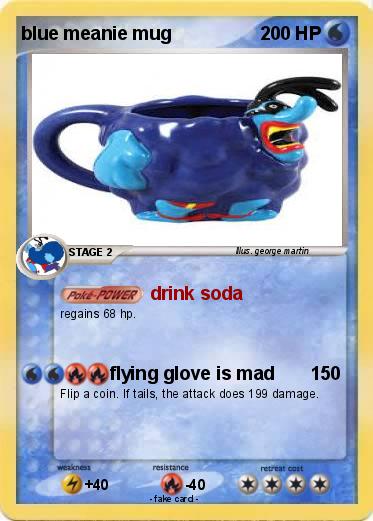 Pokemon blue meanie mug