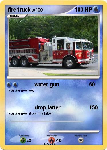 Pokemon fire truck