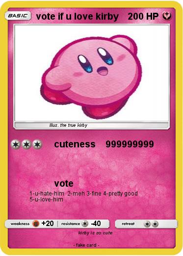 Pokemon vote if u love kirby