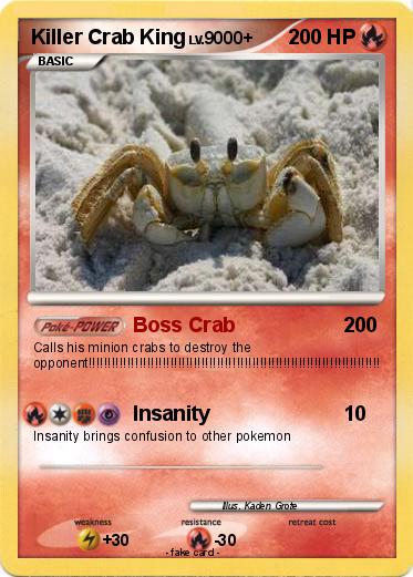 Pokemon Killer Crab King