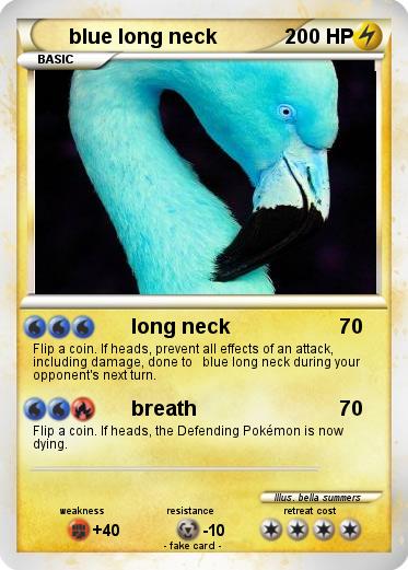 Pokemon blue long neck