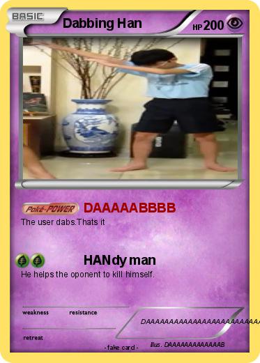 Pokemon Dabbing Han
