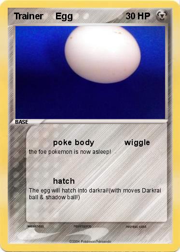 Pokemon Trainer     Egg
