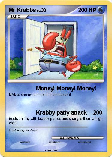 Pokemon Mr Krabbs