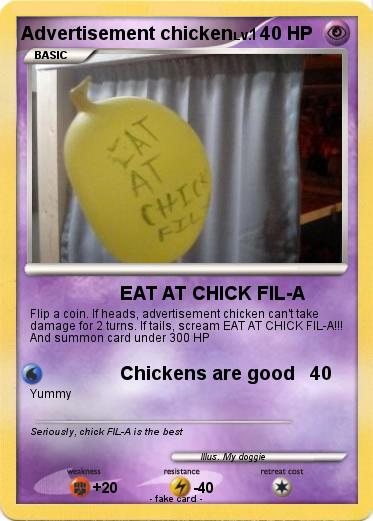 Pokemon Advertisement chicken