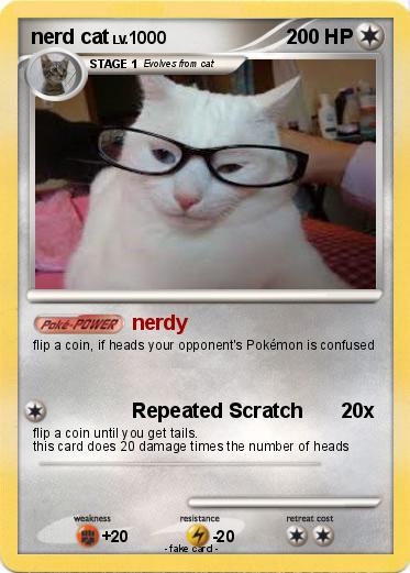 Pokemon nerd cat