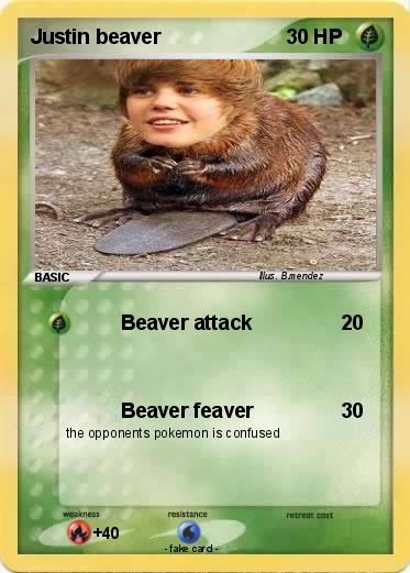 Pokemon Justin beaver