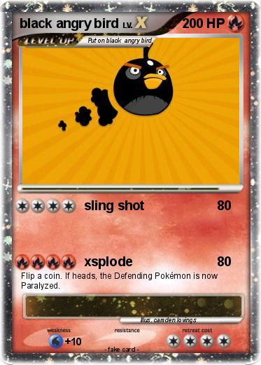 Pokemon black angry bird