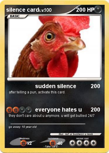 Pokemon silence card