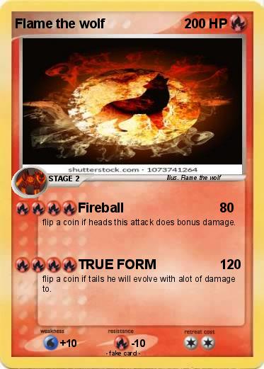 Pokemon Flame the wolf
