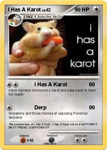Pokemon I Has A Karot