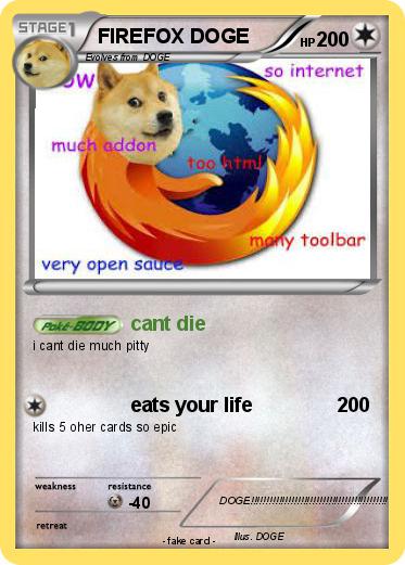 Pokemon FIREFOX DOGE