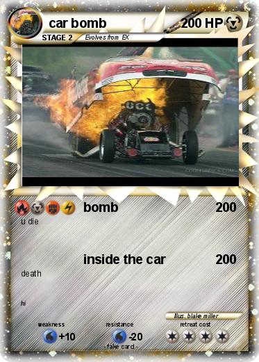 Pokemon car bomb