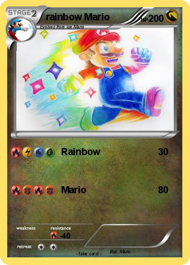 Pokemon rainbow Mario