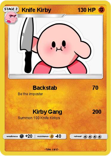 Pokemon Knife Kirby