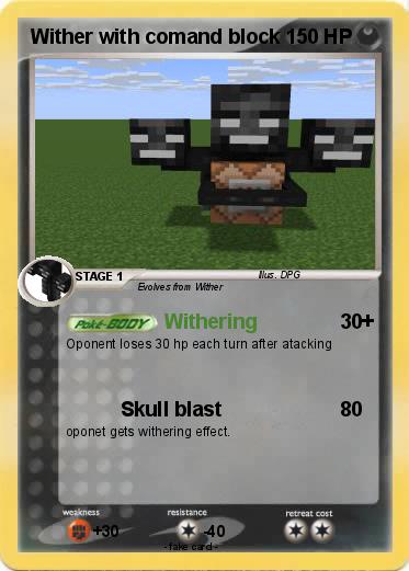Pokemon Wither with comand block