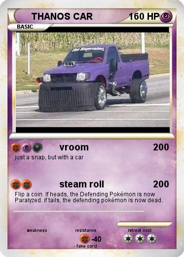 Pokemon THANOS CAR
