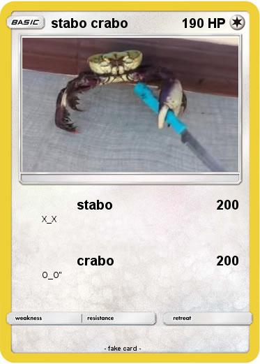 Pokemon stabo crabo