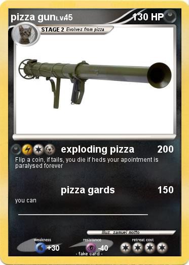 Pokemon pizza gun